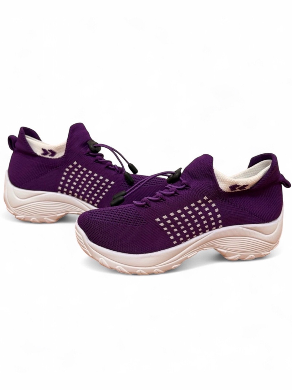 NEW! Women’s Orthopedic Comfortable Purple Knit Slip-On Walking Shoes